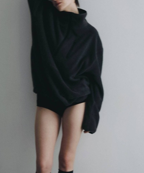 anuke（アンヌーク）の「Fleece 2way Onepiece 62620307（ワンピース・レディース・チャコールグレー/オフホワイト・38/36）」の22枚目の写真