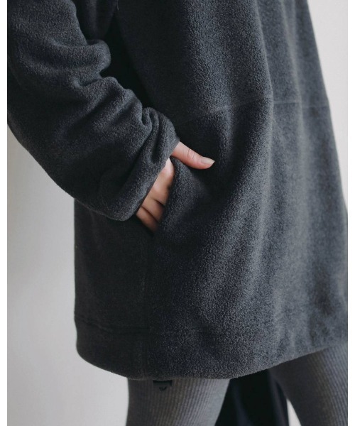 anuke（アンヌーク）の「Fleece 2way Onepiece 62620307（ワンピース・レディース・チャコールグレー/オフホワイト・38/36）」の16枚目の写真