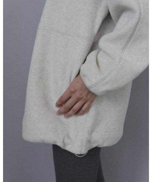 anuke（アンヌーク）の「Fleece 2way Onepiece 62620307（ワンピース・レディース・チャコールグレー/オフホワイト・38/36）」の13枚目の写真