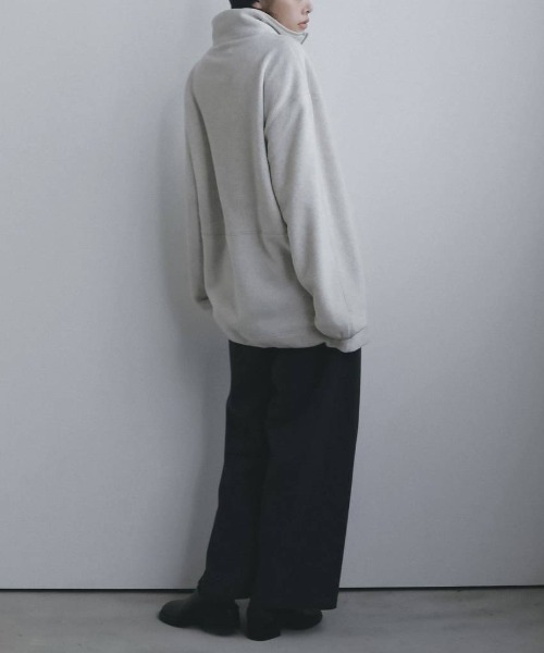 anuke（アンヌーク）の「Fleece 2way Onepiece 62620307（ワンピース・レディース・チャコールグレー/オフホワイト・38/36）」の8枚目の写真