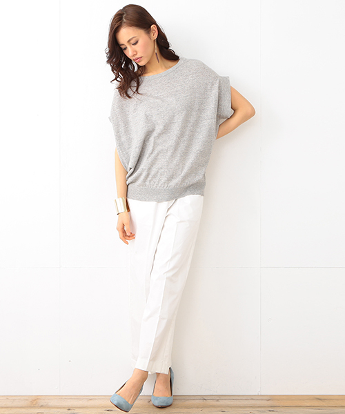 B:MING by BEAMS（ビーミングバイビームス）の「ビーミング by ビームス / 綾ダンプパンツ（その他パンツ・レディース・ホワイト/スミクロ/ネイビー・SMALL/MEDIUM）」の9枚目の写真