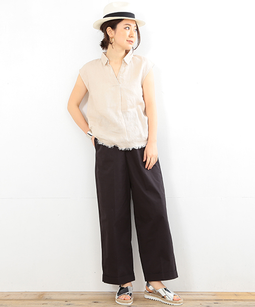 B:MING by BEAMS（ビーミングバイビームス）の「ビーミング by ビームス / 綾ダンプパンツ（その他パンツ・レディース・ホワイト/スミクロ/ネイビー・SMALL/MEDIUM）」の10枚目の写真