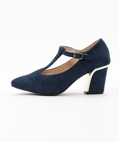 Noubel Voug Relax（ヌーベルヴォーグリラックス）の「Noubel Voug Relax(ヌーベル　ヴォーグ リラックス)/ゴールドラインＴフロントパンプス（パンプス・レディース・ベージュ系その他/ブラック/グレー/ネイビー・LL/L/M/S）」の5枚目の写真