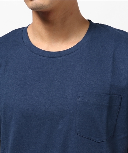 NANO universe(ナノユニバース)の「:24/-天竺クルーポケT(Tシャツ/カットソー・メンズ・ブラック/グレー/ネイビー/ホワイト・SMALL/X-LARGE/LARGE/MEDIUM)」の7枚目の写真