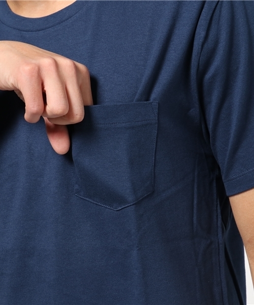 NANO universe(ナノユニバース)の「:24/-天竺クルーポケT(Tシャツ/カットソー・メンズ・ブラック/グレー/ネイビー/ホワイト・SMALL/X-LARGE/LARGE/MEDIUM)」の9枚目の写真