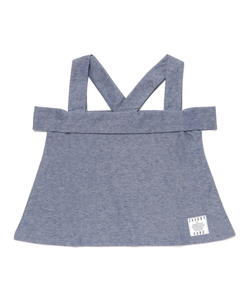 CHUBBYGANG（チャビーギャング）の「ツイルデザイントップス（タンクトップ・キッズ・ホワイト/インディゴブルー/ブラック・130/160/140/150/120/110/100）」の3枚目の写真