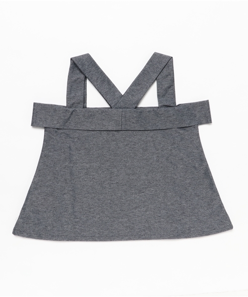 CHUBBYGANG（チャビーギャング）の「ツイルデザイントップス（タンクトップ・キッズ・ホワイト/インディゴブルー/ブラック・130/160/140/150/120/110/100）」の6枚目の写真