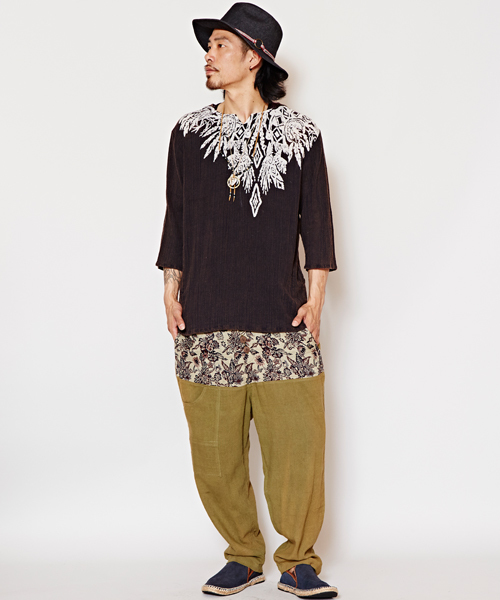 Freada,フリーダ、エスニック，ヒッピー，チャイハネ、民族、モン族，刺繍 チャイハネ（チャイハネ）の「【チャイハネ】インド綿エスニック