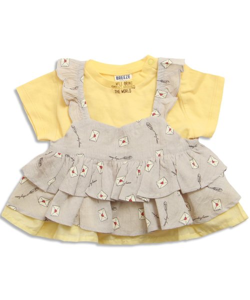 BREEZE(ブリーズ)の「キャミ付きセットTシャツ(Tシャツ/カットソー・キッズ・その他/グレー/サックスブルー・140/95/110/130/100/80/120/90)」の2枚目の写真