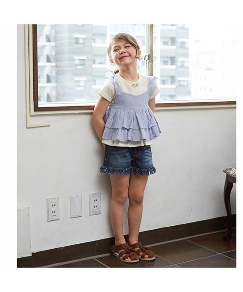 BREEZE(ブリーズ)の「キャミ付きセットTシャツ(Tシャツ/カットソー・キッズ・その他/グレー/サックスブルー・140/95/110/130/100/80/120/90)」の19枚目の写真