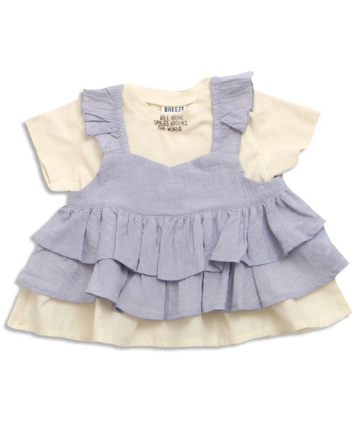 BREEZE(ブリーズ)の「キャミ付きセットTシャツ(Tシャツ/カットソー・キッズ・その他/グレー/サックスブルー・140/95/110/130/100/80/120/90)」の14枚目の写真