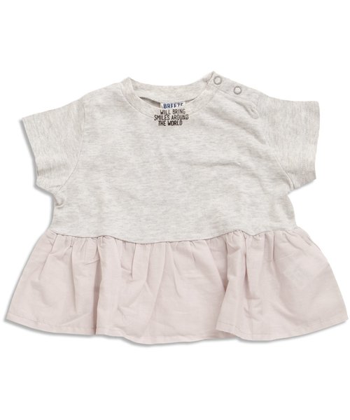 BREEZE(ブリーズ)の「キャミ付きセットTシャツ(Tシャツ/カットソー・キッズ・その他/グレー/サックスブルー・140/95/110/130/100/80/120/90)」の8枚目の写真