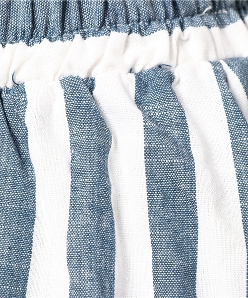 MERLOT（メルロー）の「ボーダーポケットストライプフレアスカート2946（スカート・レディース・ネイビー/レッド・FREE）」の4枚目の写真