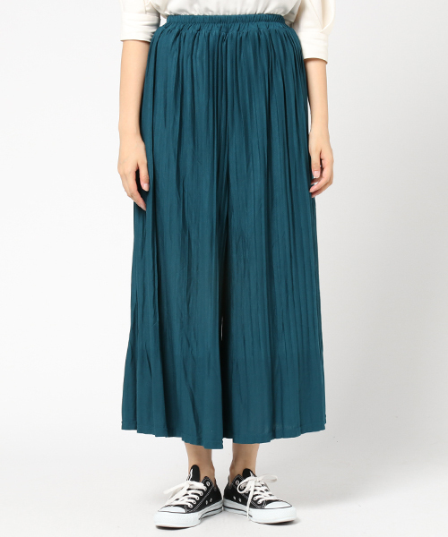 earth music&ecology（アースミュージックアンドエコロジー）の「カットプリーツスカーチョ（その他パンツ・レディース・レッド/ブラック/ベージュ/ネイビー/マスタード/杢グレー/ブルーグリーン/カーキ・FREE）」の9枚目の写真