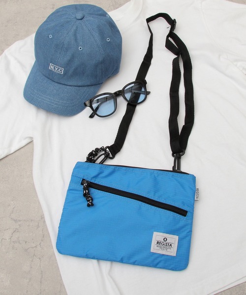 REGiSTA（レジスタ）の「【REGiTA/レジスタ】PVCナイロン サコッシュバッグ / ミニショルダー（ショルダーバッグ・メンズ・ホワイト/ブラック/グレー/オレンジ/ブルー/イエロー系その他/パープル/ベージュ/ネイビー/レッド・FREE）」の6枚目の写真