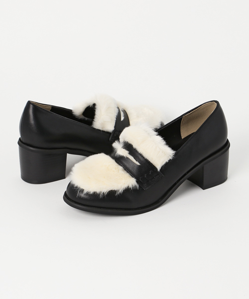 WEGO（ウィゴー）の「WEGO/ファー切替ローファー（ローファー・レディース・ホワイト/ブラック/ブラウン・LARGE/MEDIUM）」の14枚目の写真