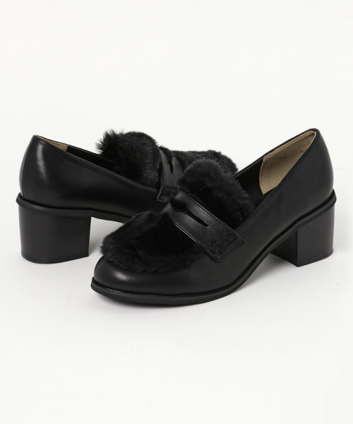 WEGO（ウィゴー）の「WEGO/ファー切替ローファー（ローファー・レディース・ホワイト/ブラック/ブラウン・LARGE/MEDIUM）」の15枚目の写真