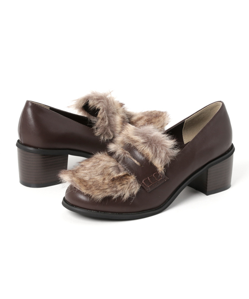 WEGO（ウィゴー）の「WEGO/ファー切替ローファー（ローファー・レディース・ホワイト/ブラック/ブラウン・LARGE/MEDIUM）」の16枚目の写真