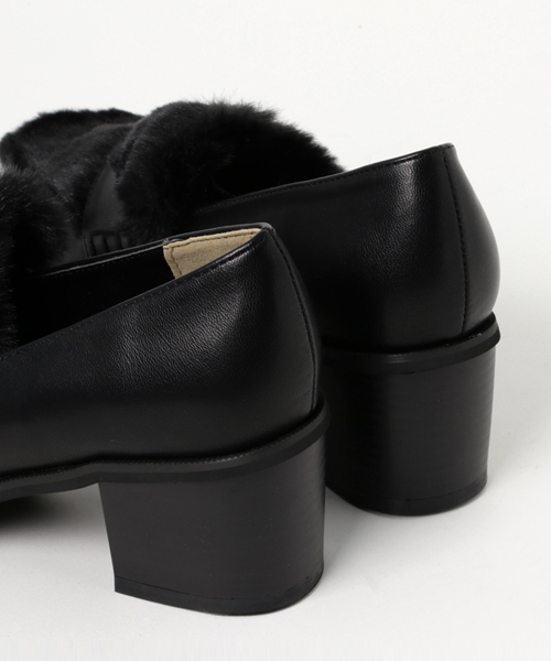 WEGO（ウィゴー）の「WEGO/ファー切替ローファー（ローファー・レディース・ホワイト/ブラック/ブラウン・LARGE/MEDIUM）」の7枚目の写真