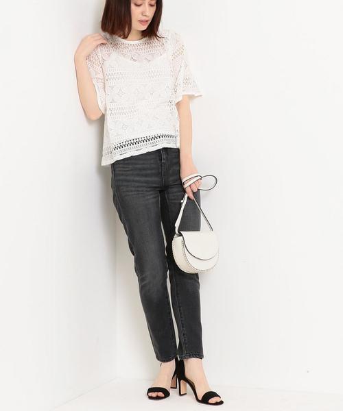 Jewel Changes（ジュエルチェンジズ）の「【WEB限定】◎JC デニム ハイウエスト 5PKパンツ（デニムパンツ・レディース・ダークグレー/ブルー系その他・34/36/38）」の4枚目の写真