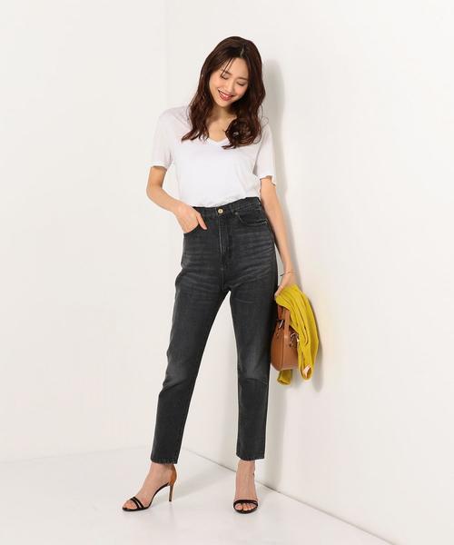 Jewel Changes（ジュエルチェンジズ）の「【WEB限定】◎JC デニム ハイウエスト 5PKパンツ（デニムパンツ・レディース・ダークグレー/ブルー系その他・34/36/38）」の9枚目の写真