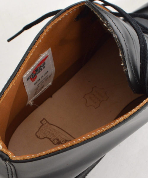 RED WING（レッドウィング）の「REDWING / レッドウイング POSTMAN OXFORD ポストマン チャッカ 9196（ブーツ・メンズ・ブラック・8/8h/9/9h/10/11）」の6枚目の写真