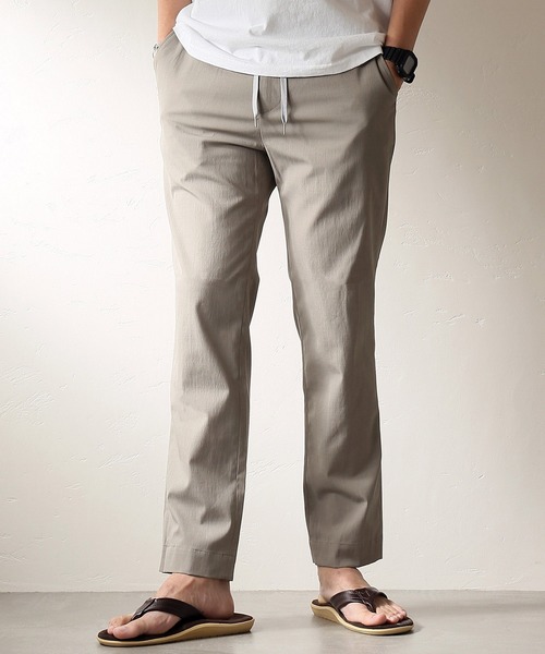 JOURNAL STANDARD relume（ジャーナルスタンダード　レリューム）の「TORAY アルファ-リネン イージーパンツ#（その他パンツ・メンズ・ライトグレー/ベージュ/サファリグリーン/ダークブルー/ピンク・SMALL/MEDIUM/LARGE）」の3枚目の写真
