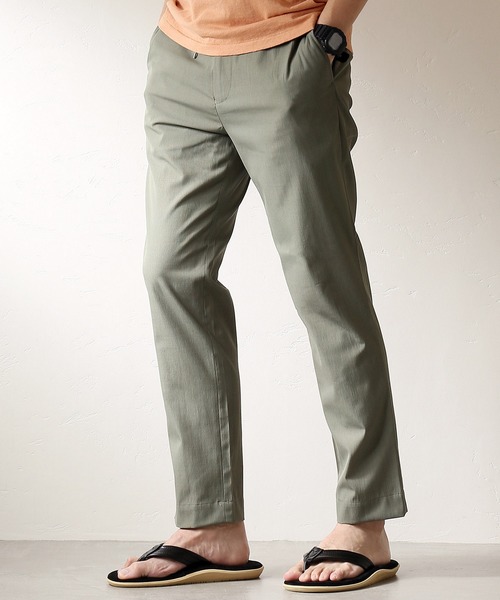 JOURNAL STANDARD relume（ジャーナルスタンダード　レリューム）の「TORAY アルファ-リネン イージーパンツ#（その他パンツ・メンズ・ライトグレー/ベージュ/サファリグリーン/ダークブルー/ピンク・SMALL/MEDIUM/LARGE）」の4枚目の写真