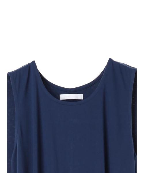 AMERICAN HOLIC(アメリカンホリック)の「イレヘムバックフレアノースリーブワンピース *(ワンピース・レディース・ブラック/カーキ/ブラウン/ブルー・FREE)」の16枚目の写真