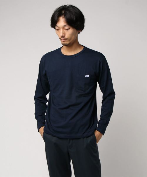 SEVENDAYS=SUNDAY(セブンデイズサンデイ)の「MILLER POCKET L/S TEE(Tシャツ/カットソー・メンズ・ホワイト/グレー/ブラック/ネイビー/マスタード/オリーブ・S/M/L/XL)」の5枚目の写真