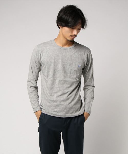 SEVENDAYS=SUNDAY(セブンデイズサンデイ)の「MILLER POCKET L/S TEE(Tシャツ/カットソー・メンズ・ホワイト/グレー/ブラック/ネイビー/マスタード/オリーブ・S/M/L/XL)」の3枚目の写真