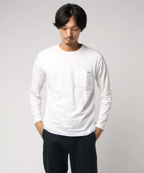 SEVENDAYS=SUNDAY(セブンデイズサンデイ)の「MILLER POCKET L/S TEE(Tシャツ/カットソー・メンズ・ホワイト/グレー/ブラック/ネイビー/マスタード/オリーブ・S/M/L/XL)」の1枚目の写真