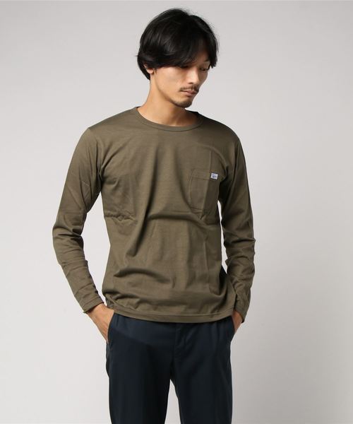 SEVENDAYS=SUNDAY(セブンデイズサンデイ)の「MILLER POCKET L/S TEE(Tシャツ/カットソー・メンズ・ホワイト/グレー/ブラック/ネイビー/マスタード/オリーブ・S/M/L/XL)」の4枚目の写真