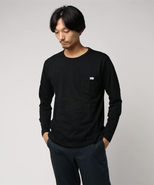 SEVENDAYS=SUNDAY(セブンデイズサンデイ)の「MILLER POCKET L/S TEE(Tシャツ/カットソー・メンズ・ホワイト/グレー/ブラック/ネイビー/マスタード/オリーブ・S/M/L/XL)」の2枚目の写真