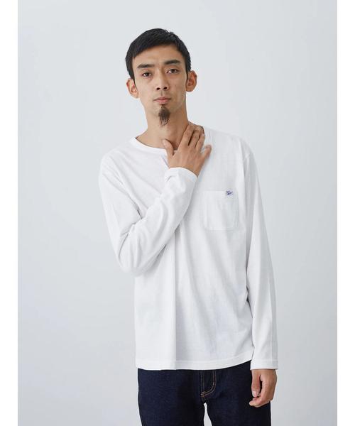 SEVENDAYS=SUNDAY(セブンデイズサンデイ)の「MILLER POCKET L/S TEE(Tシャツ/カットソー・メンズ・ホワイト/グレー/ブラック/ネイビー/マスタード/オリーブ・S/M/L/XL)」の7枚目の写真