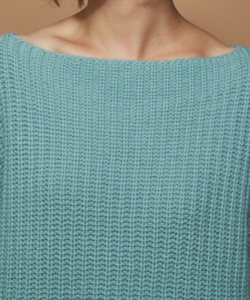 Abahouse Devinette(ドゥヴィネット)の「カラーローゲージプルオーバー(ニット/セーター・レディース・レッド/サックスブルー・フリー)」の6枚目の写真