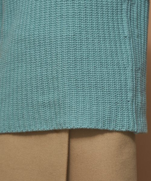 Abahouse Devinette(ドゥヴィネット)の「カラーローゲージプルオーバー(ニット/セーター・レディース・レッド/サックスブルー・フリー)」の8枚目の写真