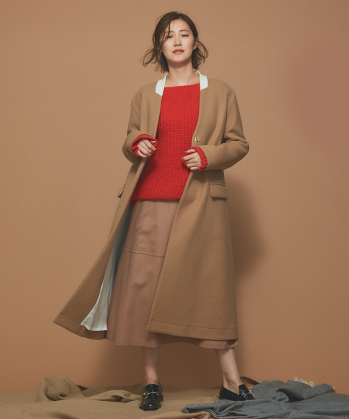 Abahouse Devinette(ドゥヴィネット)の「カラーローゲージプルオーバー(ニット/セーター・レディース・レッド/サックスブルー・フリー)」の12枚目の写真