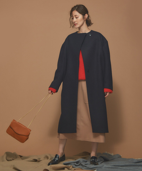 Abahouse Devinette(ドゥヴィネット)の「カラーローゲージプルオーバー(ニット/セーター・レディース・レッド/サックスブルー・フリー)」の13枚目の写真