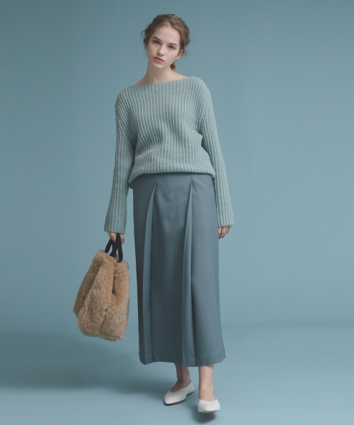 Abahouse Devinette(ドゥヴィネット)の「カラーローゲージプルオーバー(ニット/セーター・レディース・レッド/サックスブルー・フリー)」の15枚目の写真