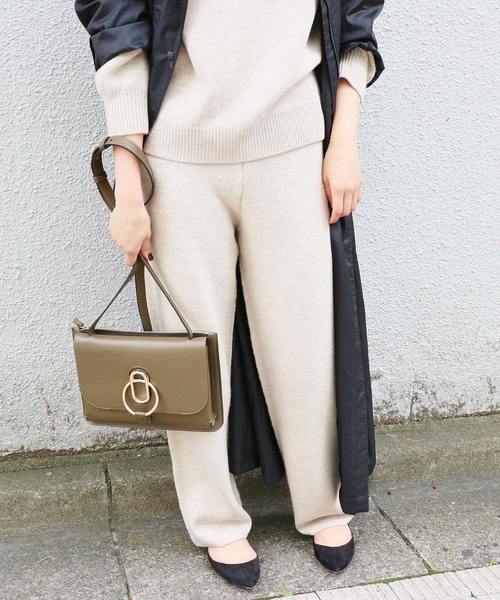 IENA LA BOUCLE(イエナ ラ ブークル)の「IENA LA BOUCLE GRANITO ニットパンツ◆(パンツ)」|ナチュラル