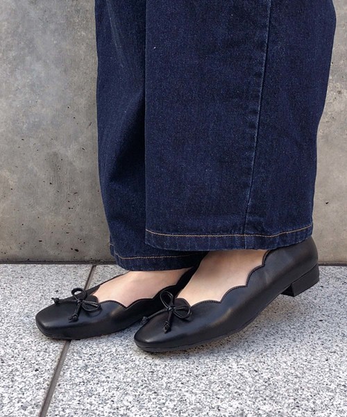 one after another NICE CLAUP(ワンアフターアナザーナイスクラップ)の「スカラバレエ シューズ(バレエシューズ・レディース・ブラック・SMALL/MEDIUM/LARGE)」の11枚目の写真