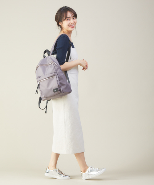 Au BANNISTER（オゥバニスター）の「チェック＆レザースニーカー（スニーカー・レディース・シルバー/その他/キャメル・38/39/35/36/37）」の4枚目の写真