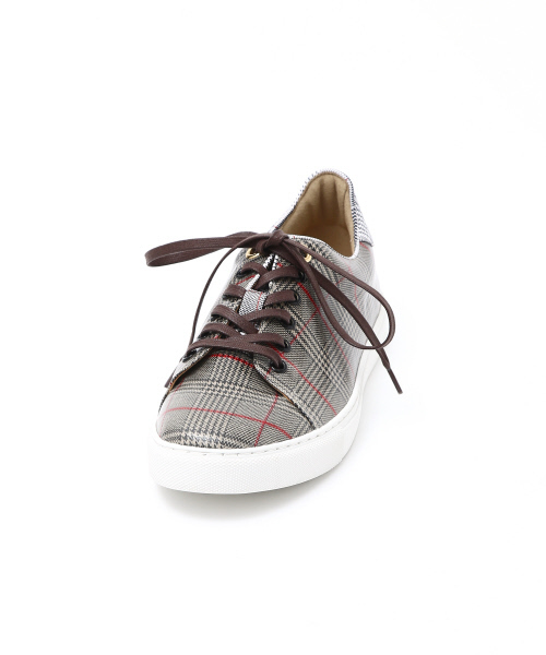 Au BANNISTER（オゥバニスター）の「チェック＆レザースニーカー（スニーカー・レディース・シルバー/その他/キャメル・38/39/35/36/37）」の6枚目の写真