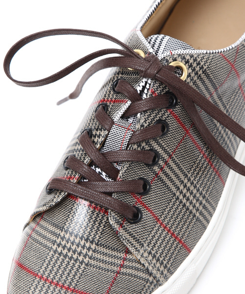 Au BANNISTER（オゥバニスター）の「チェック＆レザースニーカー（スニーカー・レディース・シルバー/その他/キャメル・38/39/35/36/37）」の14枚目の写真