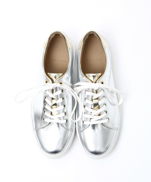 Au BANNISTER（オゥバニスター）の「チェック＆レザースニーカー（スニーカー・レディース・シルバー/その他/キャメル・38/39/35/36/37）」の19枚目の写真