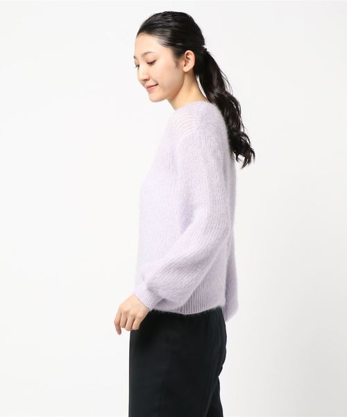KOBE LETTUCE（コウベレタス）の「バルーンスリーブVネックモヘアタッチニットトップス＊レディース/セーター[C3573]神戸レタス（ニット/セーター・レディース・ベージュ/オフホワイト/ラベンダー・FREE）」の9枚目の写真