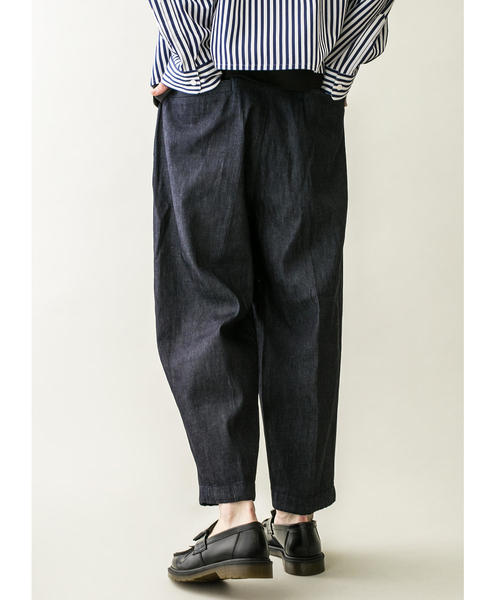 MONKEY TIME（モンキータイム）の「＜monkey time＞  DENIM WIDE 1P ANKLE/ワイドアンクル（デニムパンツ・メンズ・ネイビー・L/M/S）」の8枚目の写真