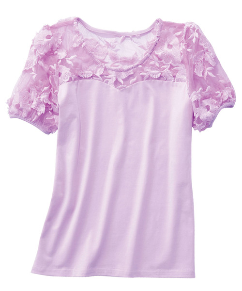 GeeRA(ジーラ)の「立体モチーフレーストップス(Tシャツ/カットソー・レディース・ラベンダー・X-LARGE/MEDIUM/LARGE/SMALL)」の8枚目の写真