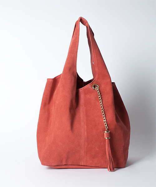 NANO universe（ナノユニバース）の「POPCORN/タッセルチェーントート（トートバッグ・レディース・ライトグレー/ライトベージュ/グレイッシュベージュ/ブルー/イエロー/ピンク/オレンジ・FREE）」の8枚目の写真